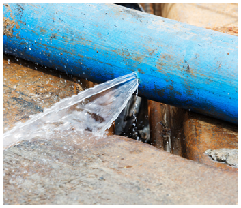 Broken Water Line in Raleigh, NC